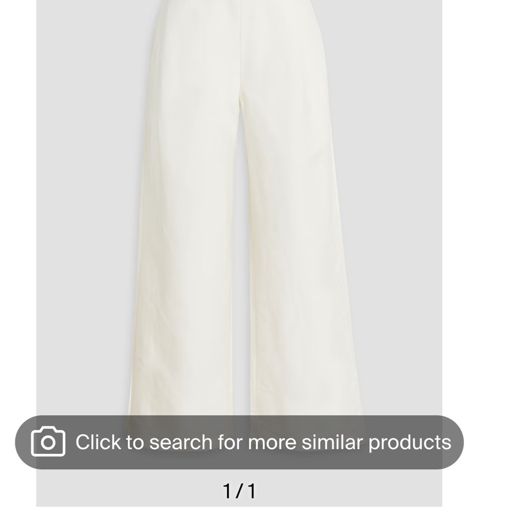 Aje Cream Wide-Leg Pants
